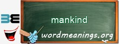 WordMeaning blackboard for mankind